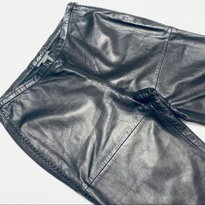 Banana Republic Genuine Leather Straight Leg Pant